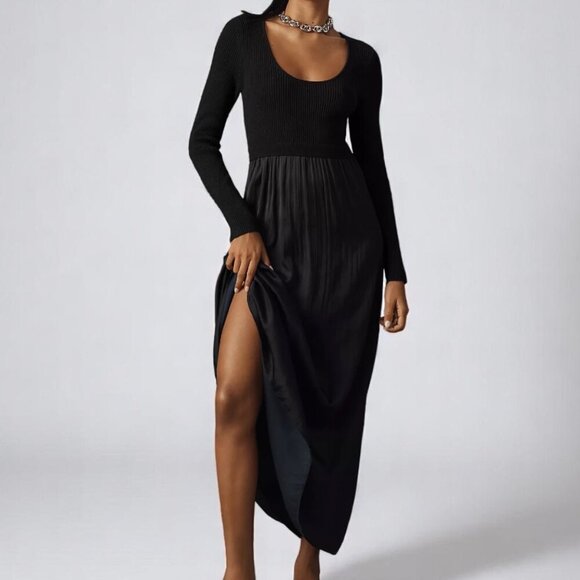 Anthropologie Dresses & Skirts - Anthropologie The Thea Twofer Sweater Dress: Scoop-Neck Edition XL Petite